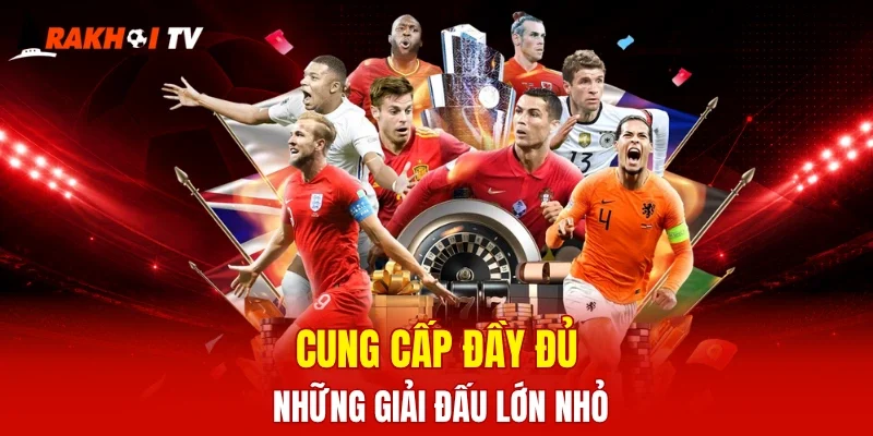 Cung cấp đầy đủ những giải đấu lớn nhỏ